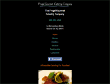 Tablet Screenshot of frugalgourmetcatering.com